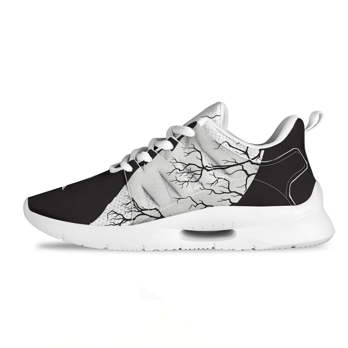 Wolf Spirit And Moon Print Tennis Shoes-grizzshop