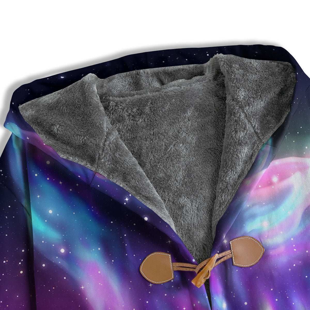 Wolf Spirit Aurora Howling Print Men's Windbreaker Jacket-grizzshop