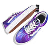 Wolf Spirit Aurora Howling Print Skate Shoes-grizzshop