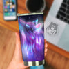 Wolf Spirit Aurora Howling Print Tumbler-grizzshop