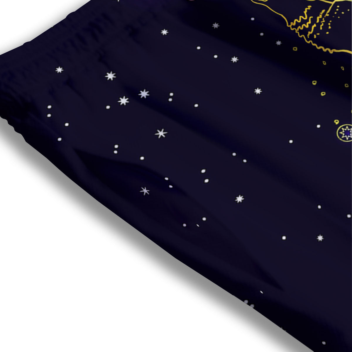 Wolf Spirit Galaxy Howling Print Mesh Shorts