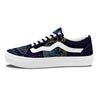 Wolf Spirit Galaxy Howling Print Skate Shoes-grizzshop