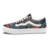 Wolf Spirit Night Forest Print Skate Shoes-grizzshop