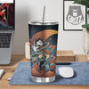 Wolf Spirit Night Forest Print Tumbler-grizzshop