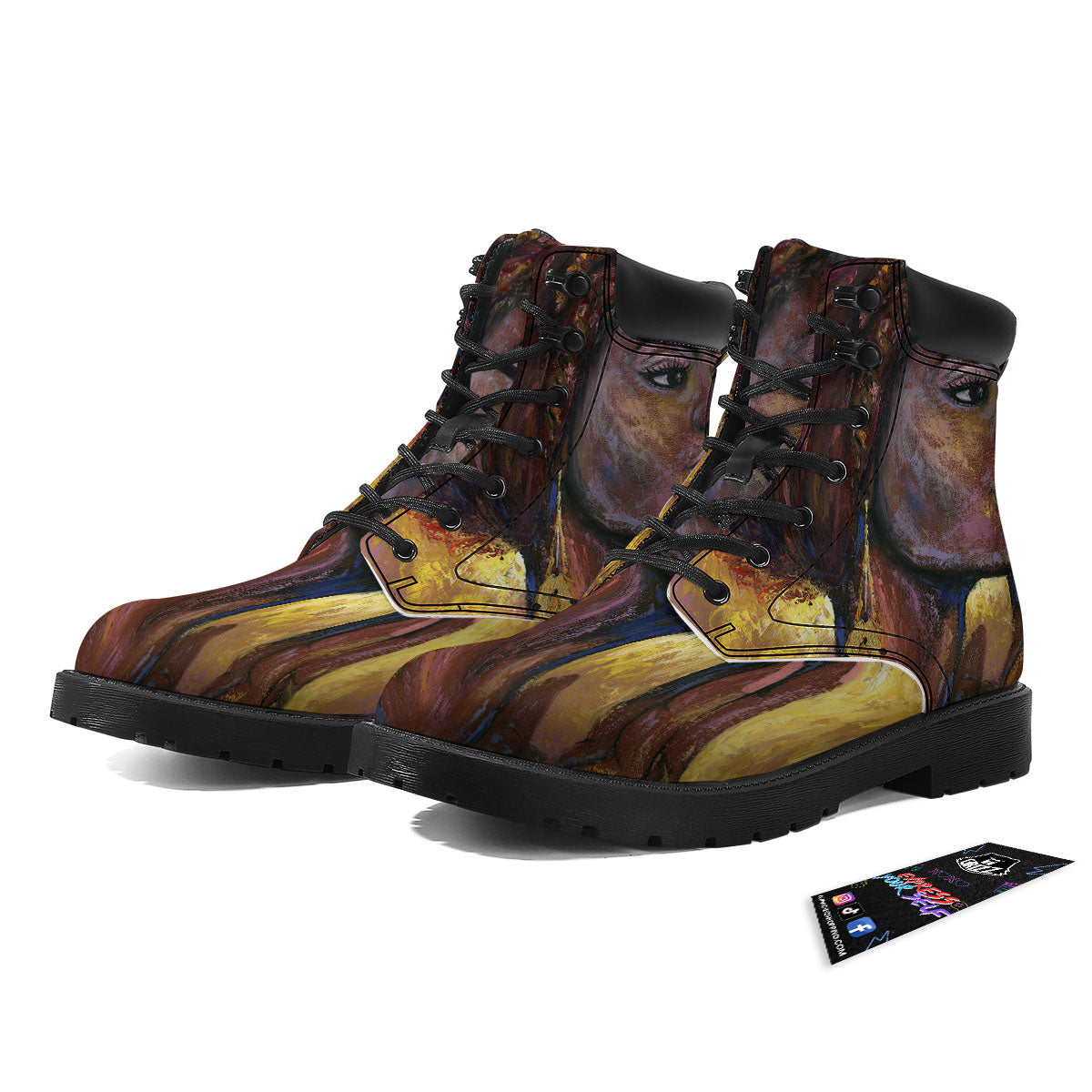 Woman African Print Boots-grizzshop