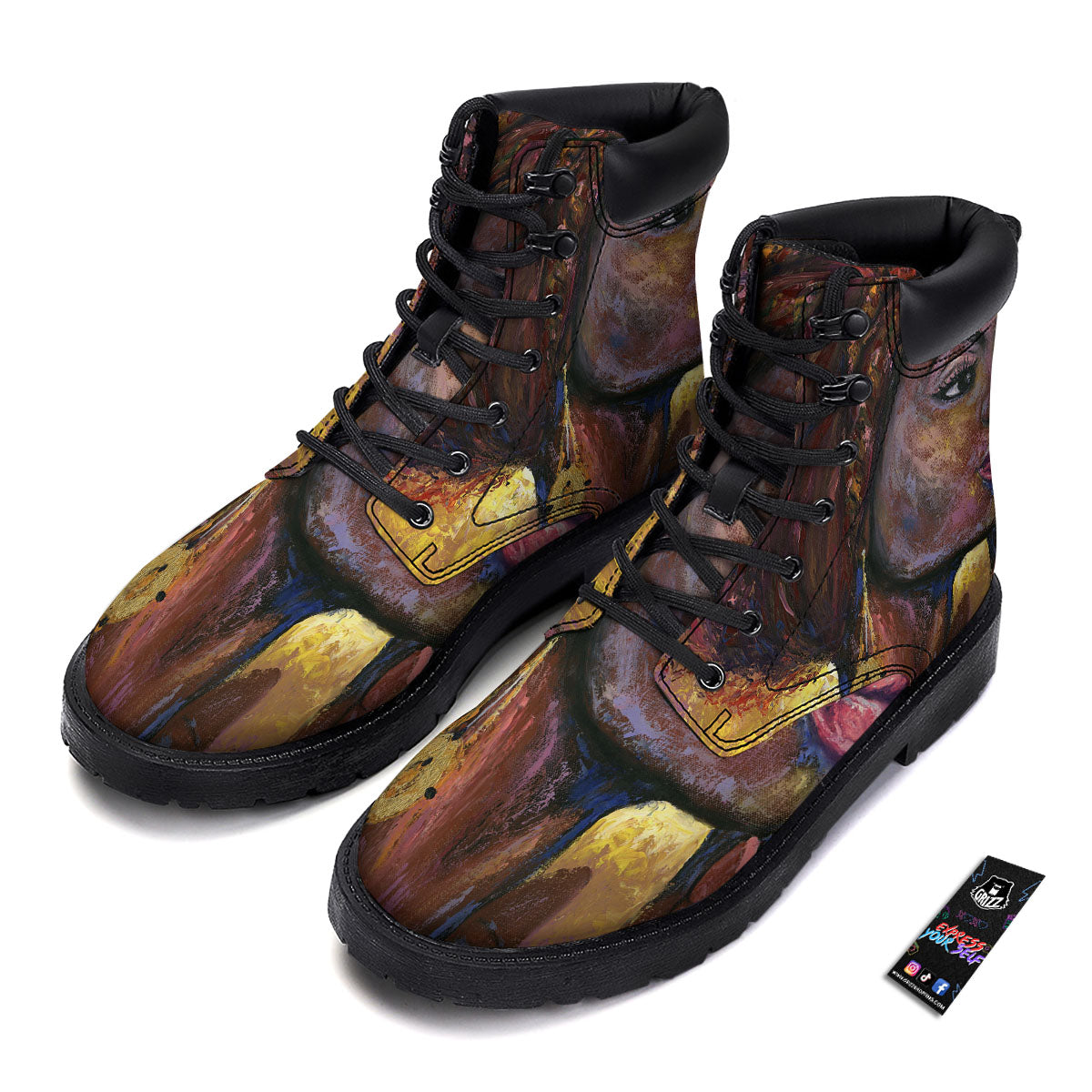 Woman African Print Boots-grizzshop