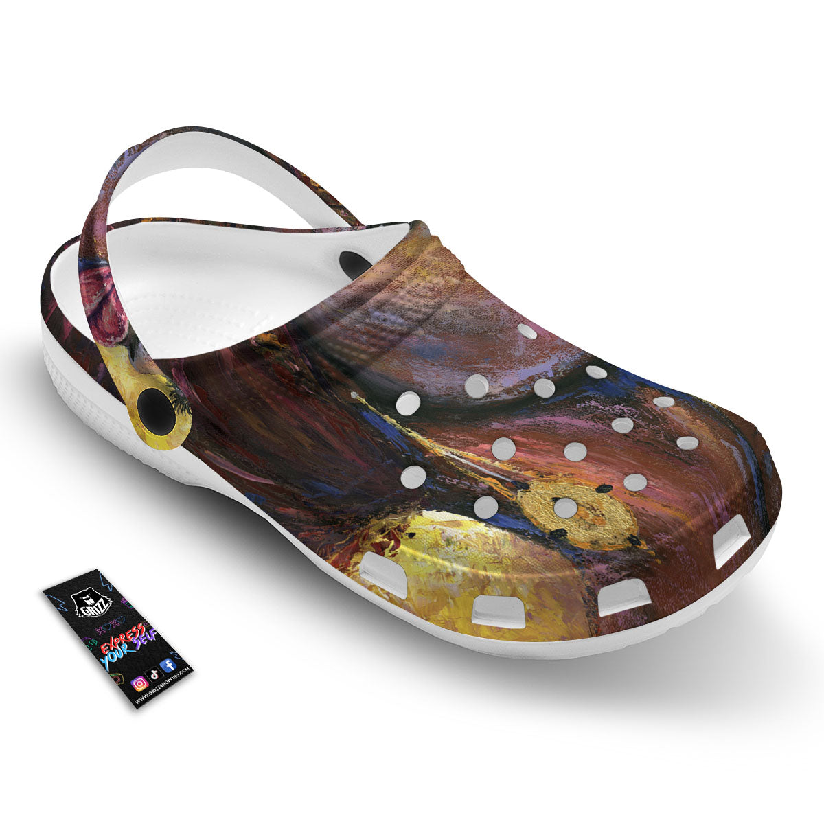 Woman African Print Clog-grizzshop