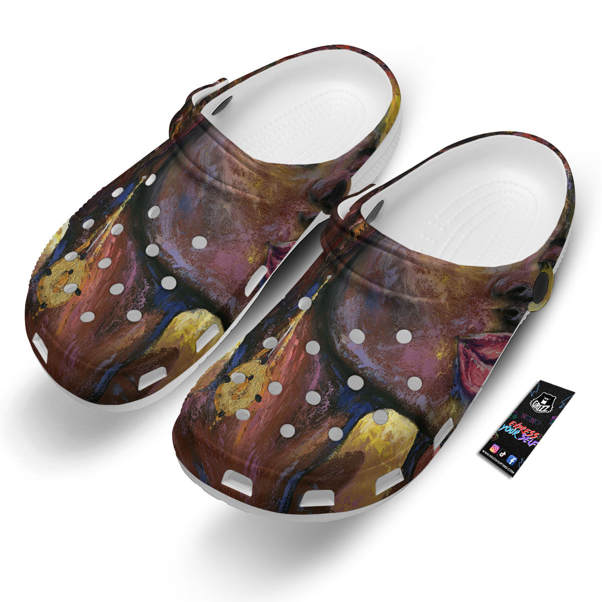 Woman African Print Clog-grizzshop