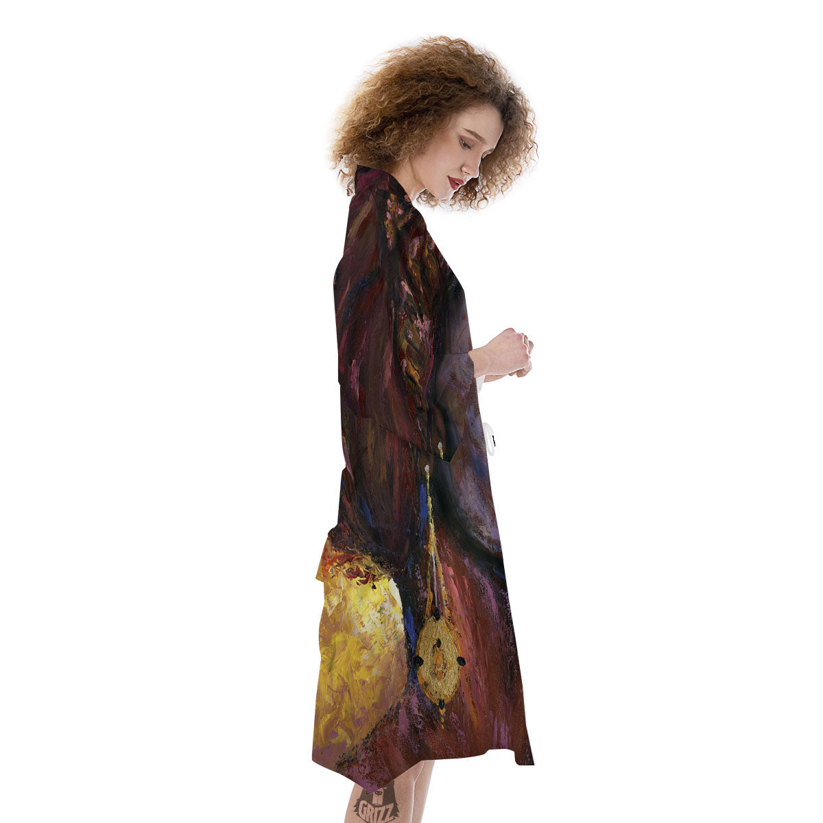 Woman African Print Kimono-grizzshop