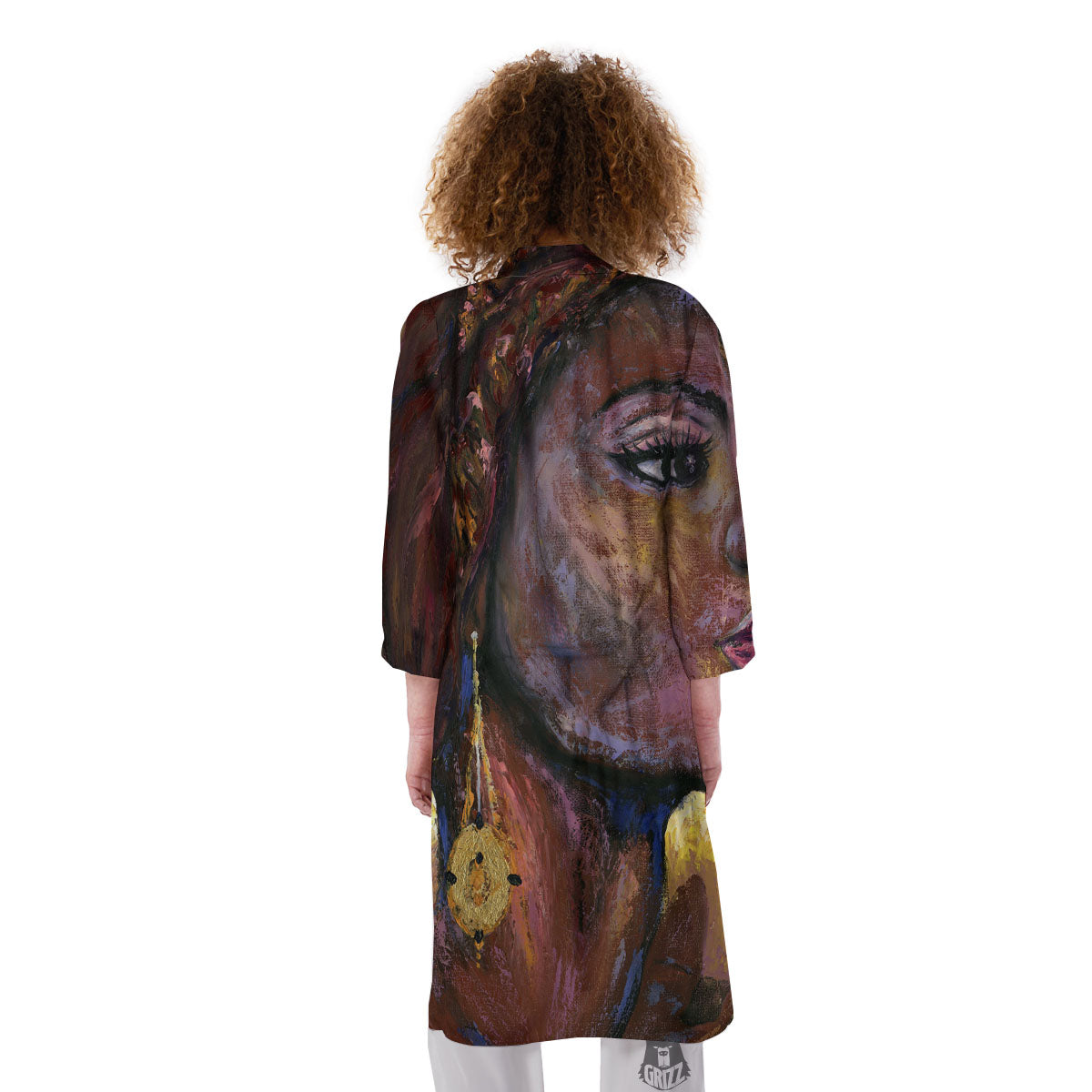 Woman African Print Kimono-grizzshop