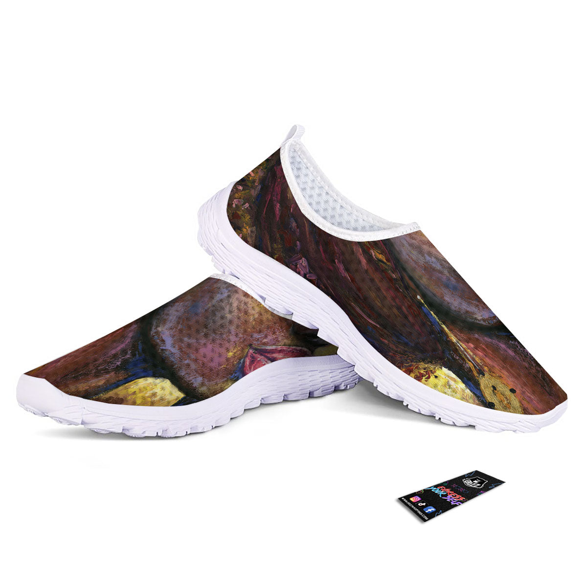 Woman African Print Nurse Shoes-grizzshop