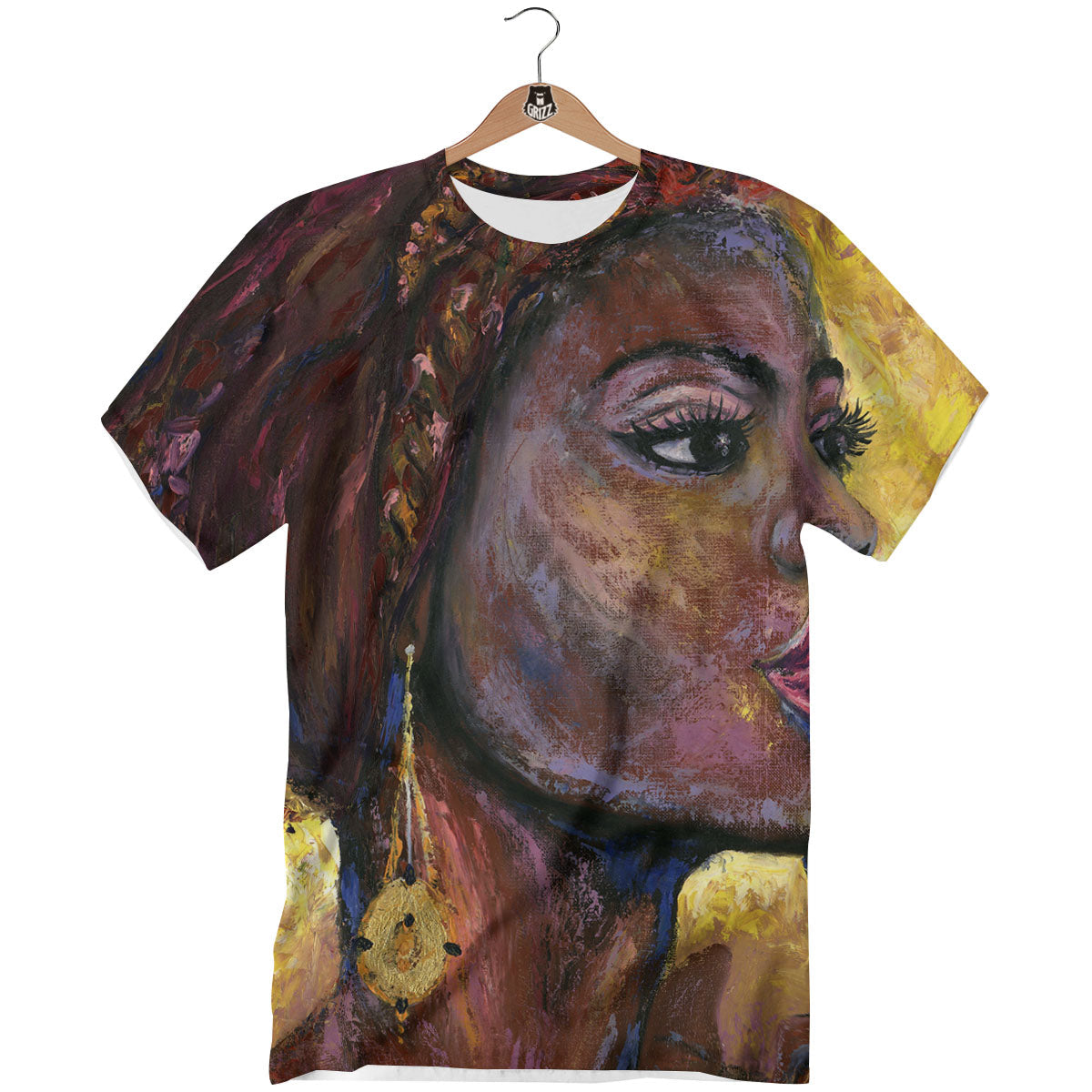 Woman African Print T-Shirt-grizzshop