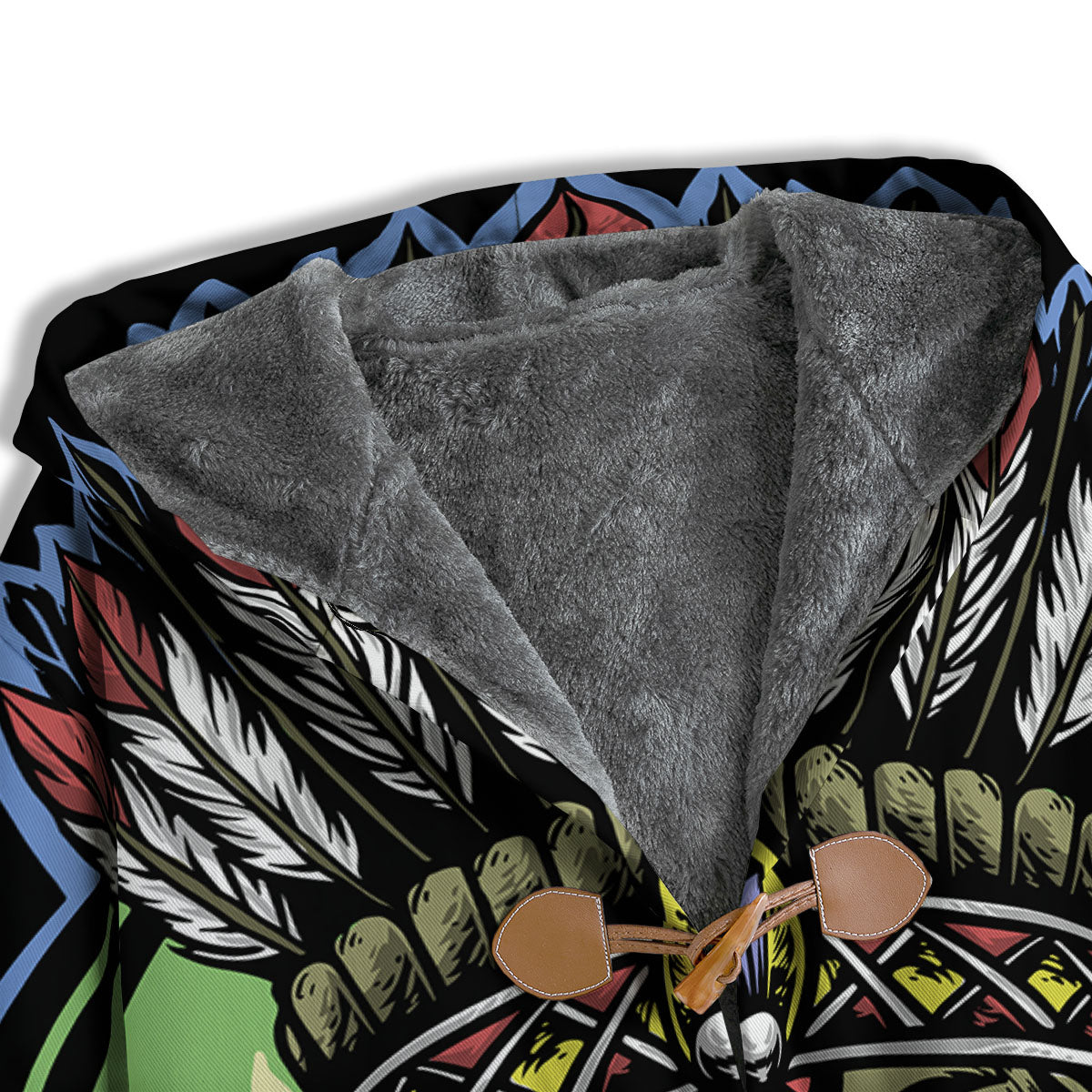 Woman Portrait Native Indian Print Men's Windbreaker Jacket-grizzshop