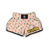 Women Dance Print Pattern Muay Thai Boxing Shorts-grizzshop