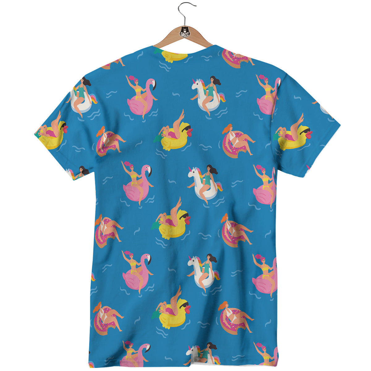 Women Swimming In The Sea Print Pattern T-Shirt-grizzshop