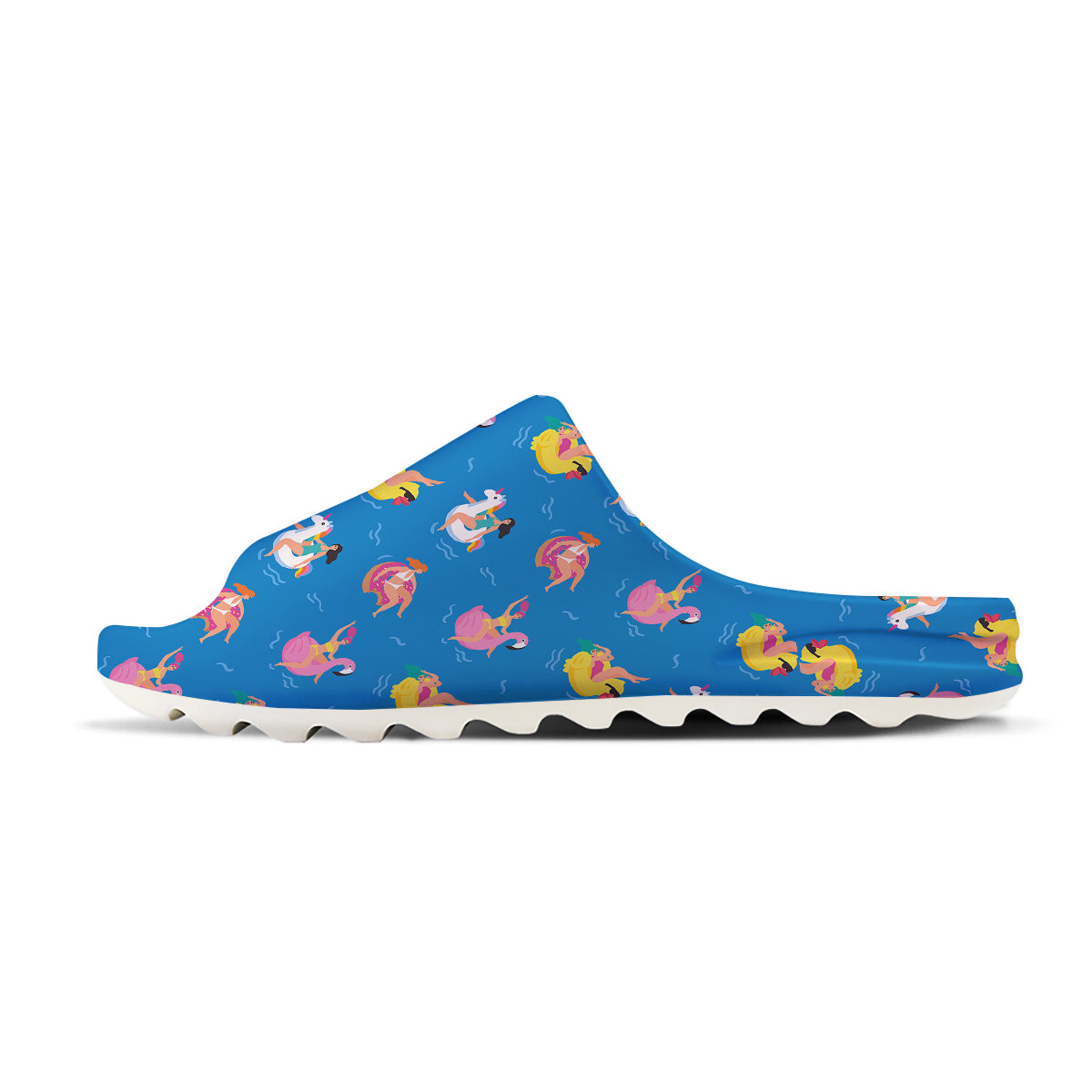 Women Swimming In The Sea Print Pattern Sandals-grizzshop