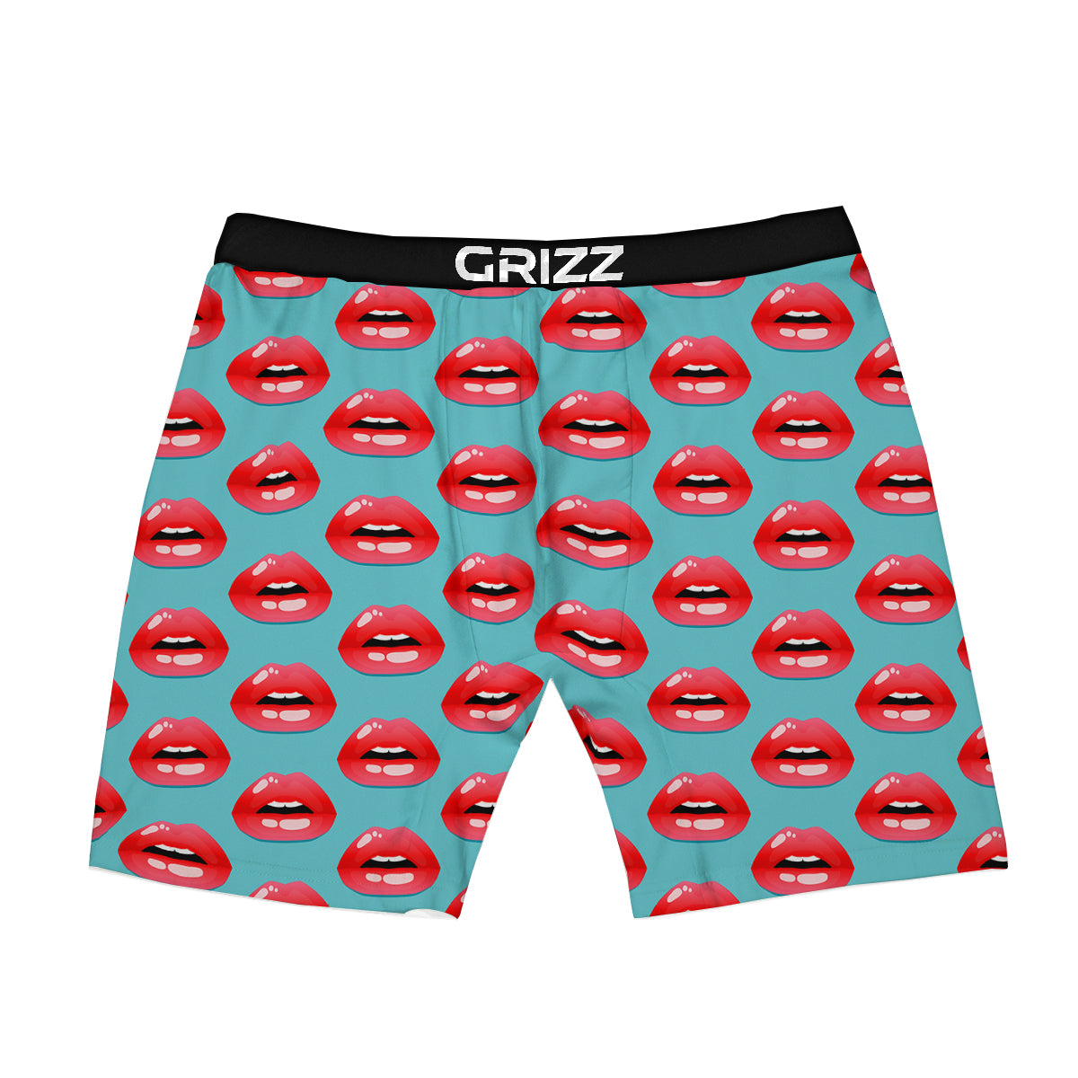 Women's Lips Print Pattern Boxer Briefs-grizzshop