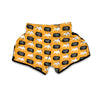 Woof Woof Bull Terrier Pattern Print Muay Thai Boxing Shorts-grizzshop