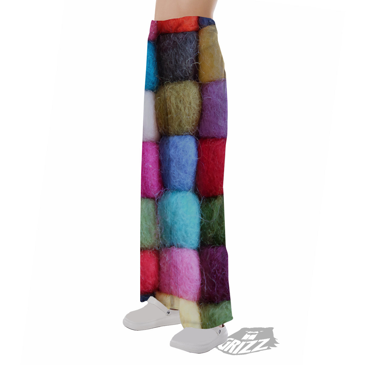 Wool Yarns Colorful Print Pajama Pants-grizzshop