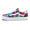 Wool Yarns Colorful Print Skate Shoes-grizzshop