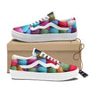 Wool Yarns Colorful Print Skate Shoes-grizzshop