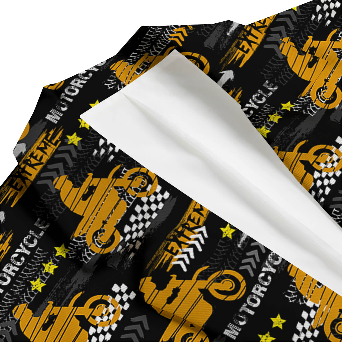 Words Motorcycle Print Pattern Men's Blazer-grizzshop