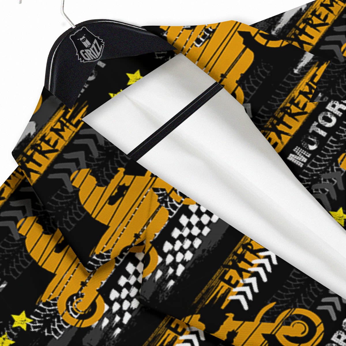 Words Motorcycle Print Pattern Men's Sport Coat-grizzshop