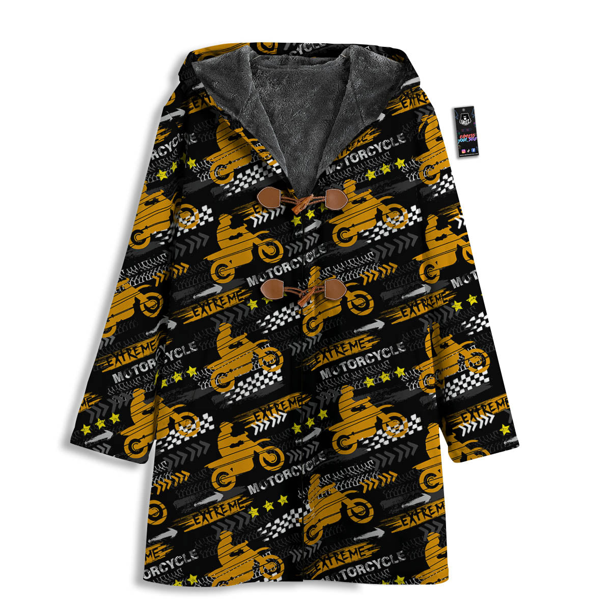 Words Motorcycle Print Pattern Men's Windbreaker Jacket-grizzshop