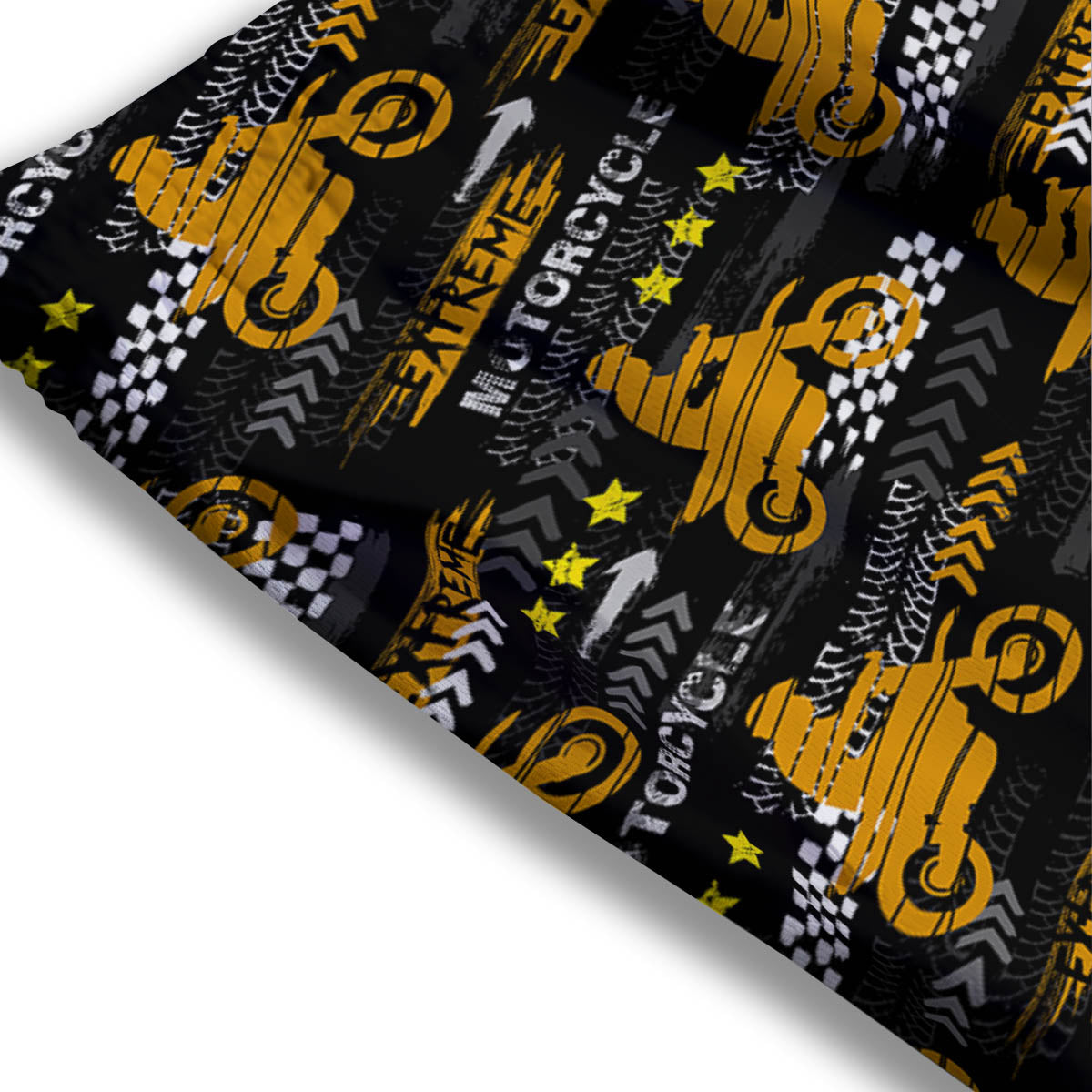 Words Motorcycle Print Pattern Mesh Shorts
