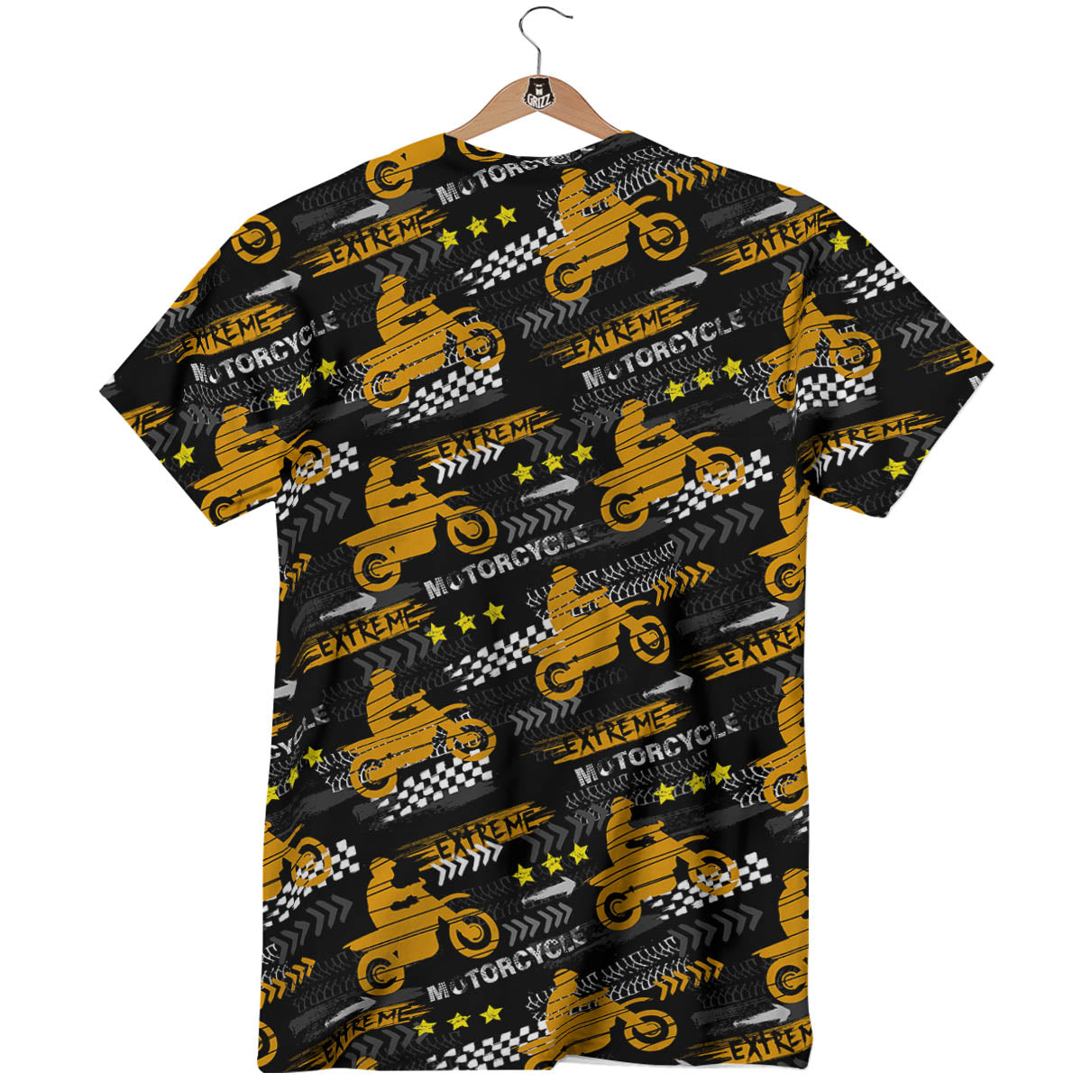 Words Motorcycle Print Pattern T-Shirt-grizzshop