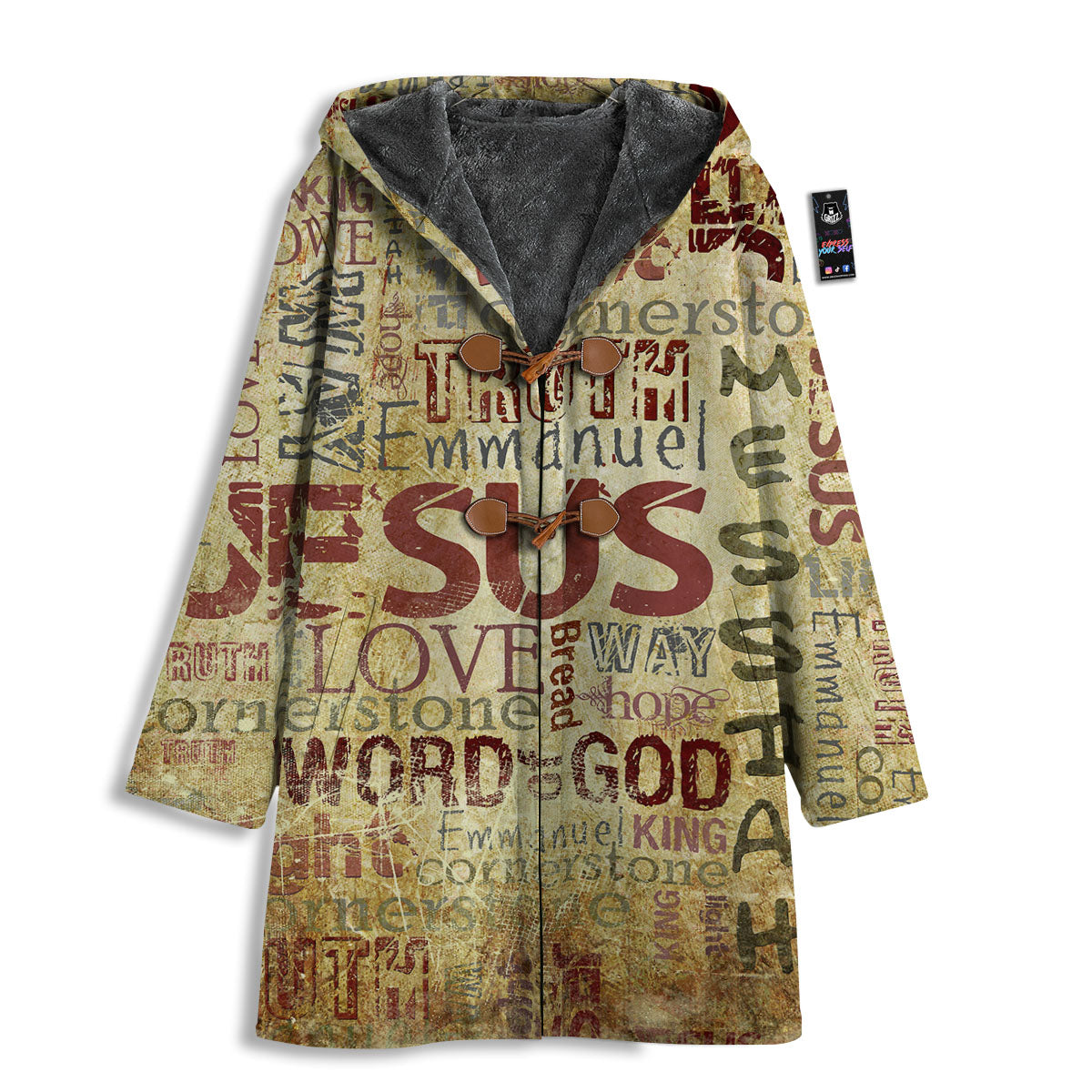 Words Old Religious Print Men's Windbreaker Jacket-grizzshop