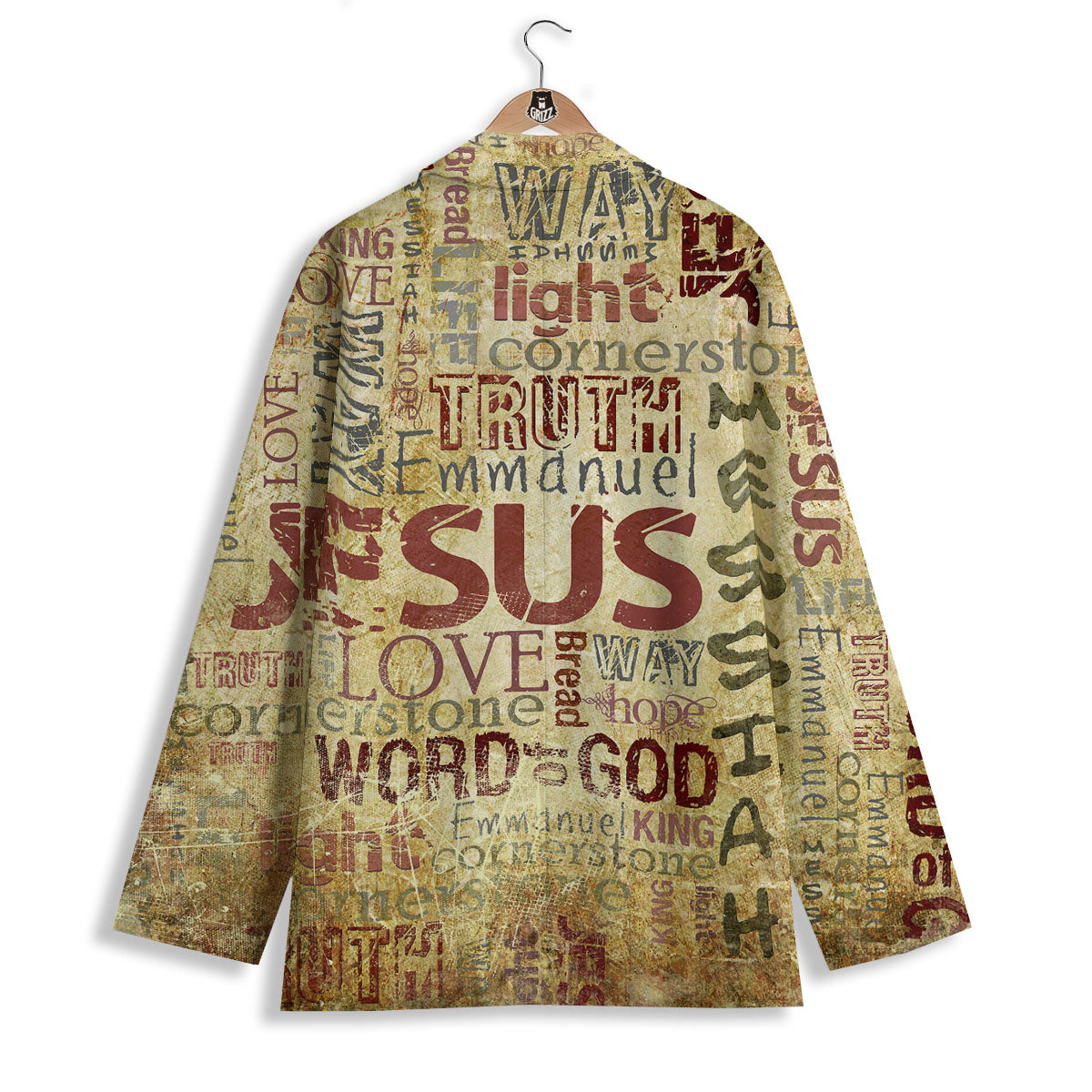 Words Old Religious Print Women's Blazer-grizzshop