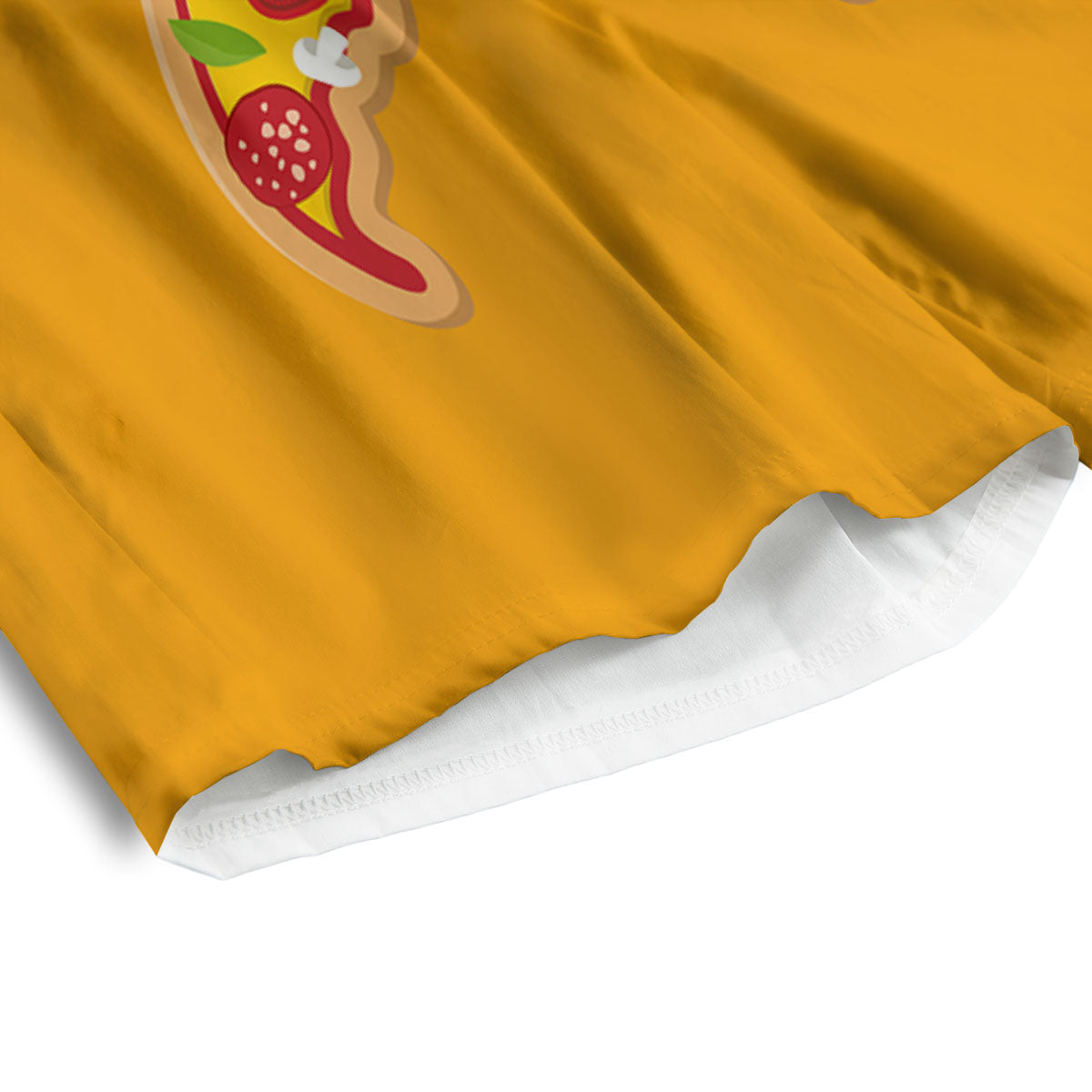 World Map Pizza Print Men's Athletic Shorts