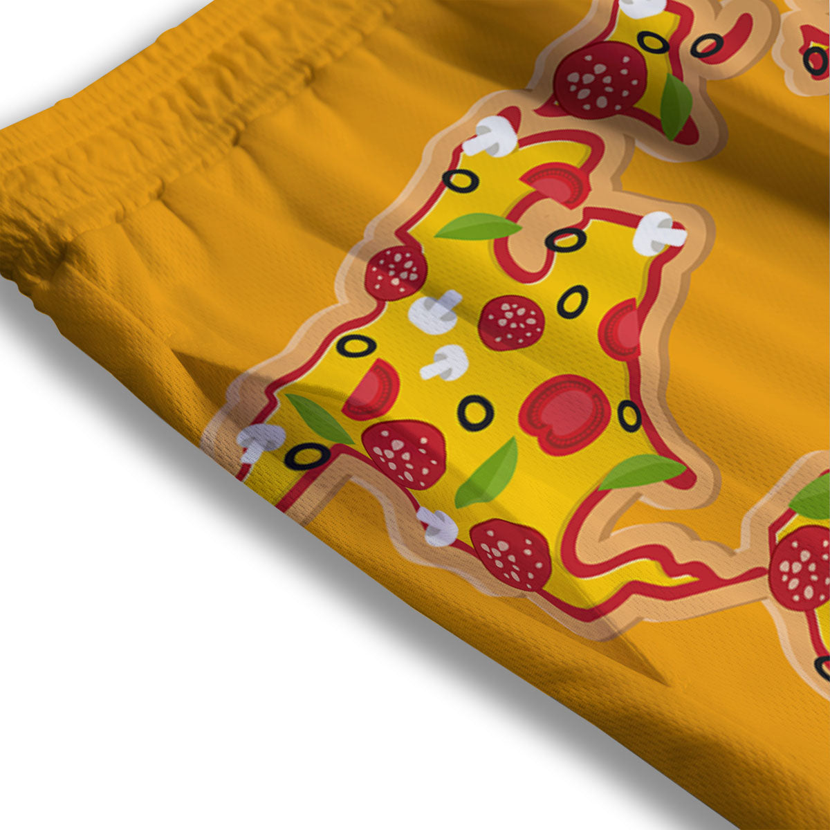 Yolk Egg Print Pattern Mesh Shorts