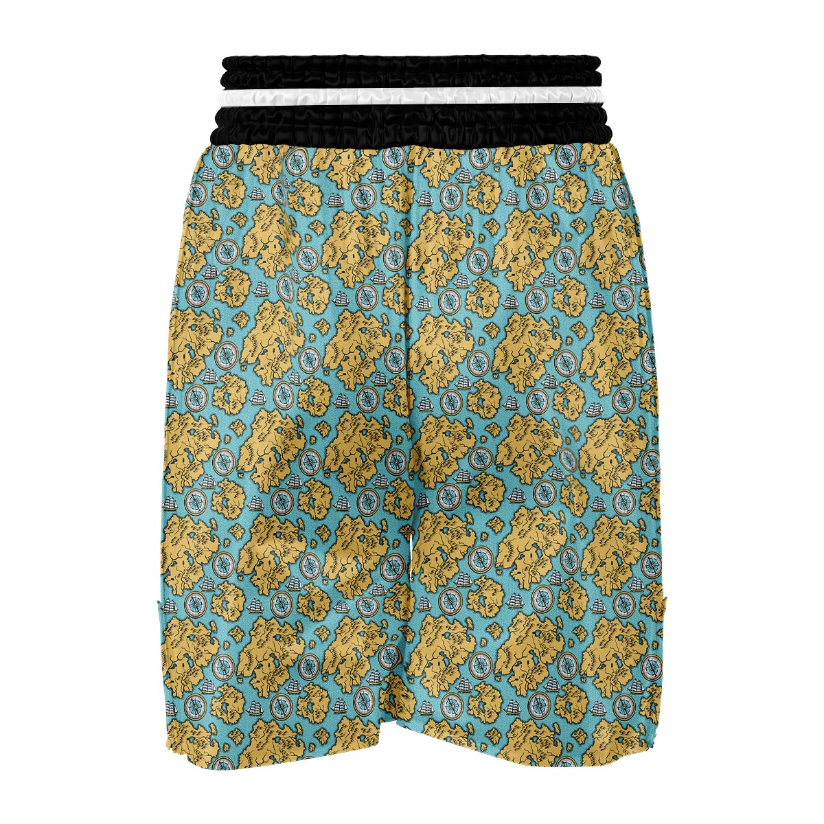 World Map Print Pattern Boxing Shorts-grizzshop