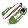 Worm Insect Green Print Pattern Skate Shoes-grizzshop