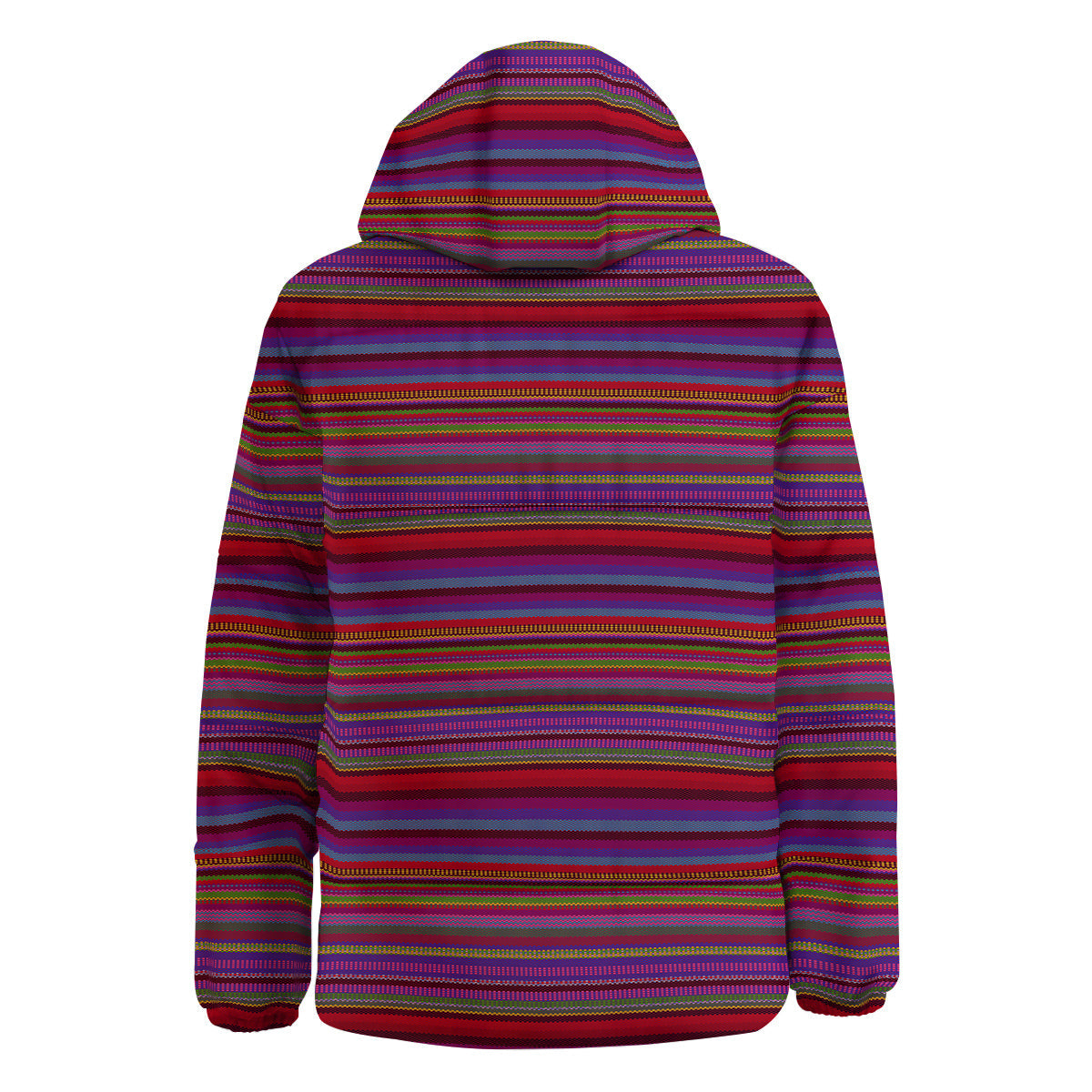 Woven Mexican Colorful Print Pattern Down Jacket-grizzshop