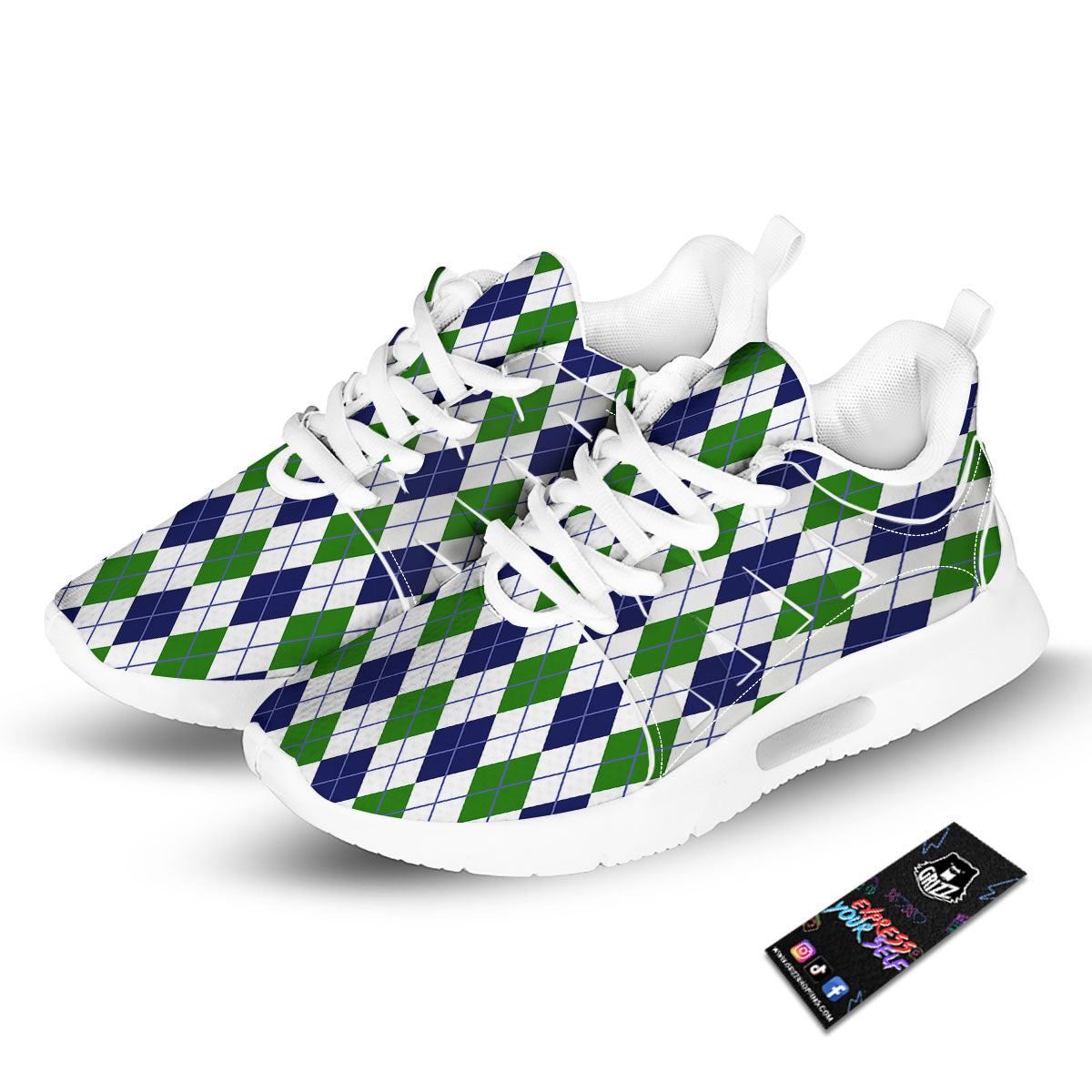 Woven Mexican Colorful Print Pattern Tennis Shoes-grizzshop
