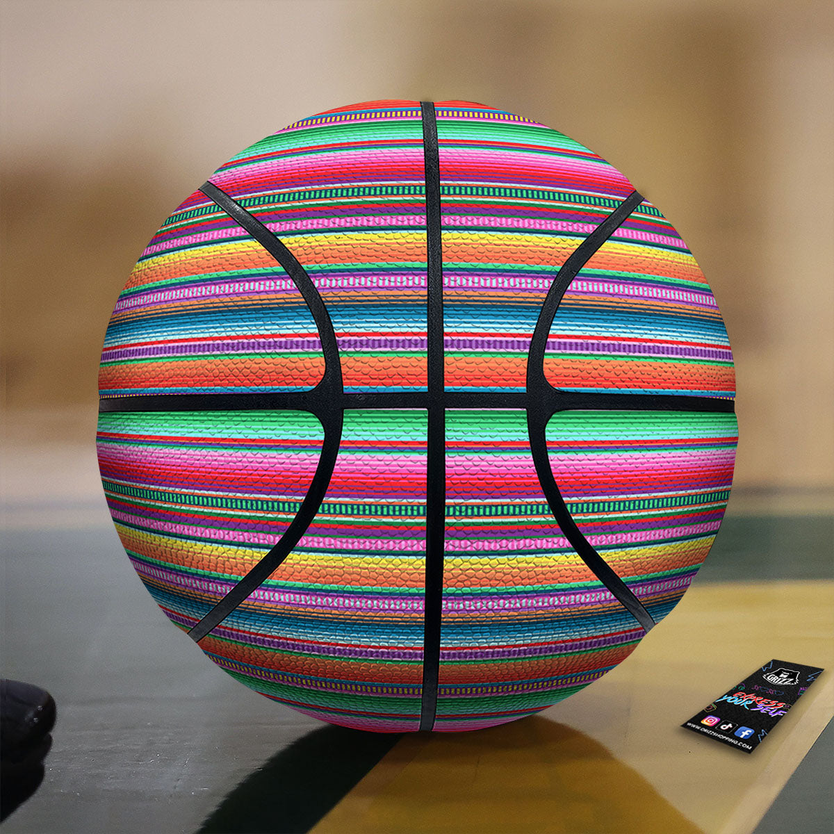 Wolf Spirit Night Forest Print Basketball
