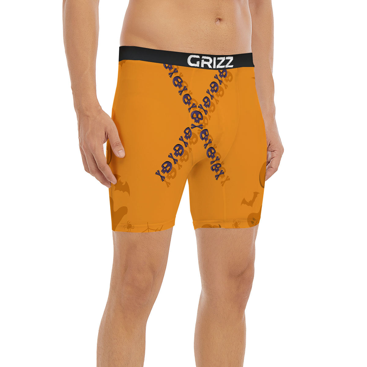 X Halloween Print Boxer Briefs-grizzshop