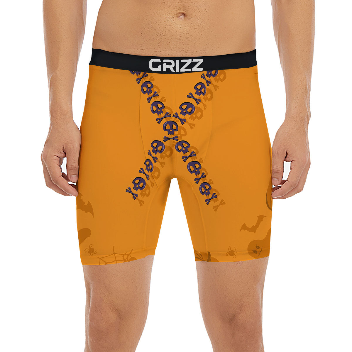X Halloween Print Boxer Briefs-grizzshop