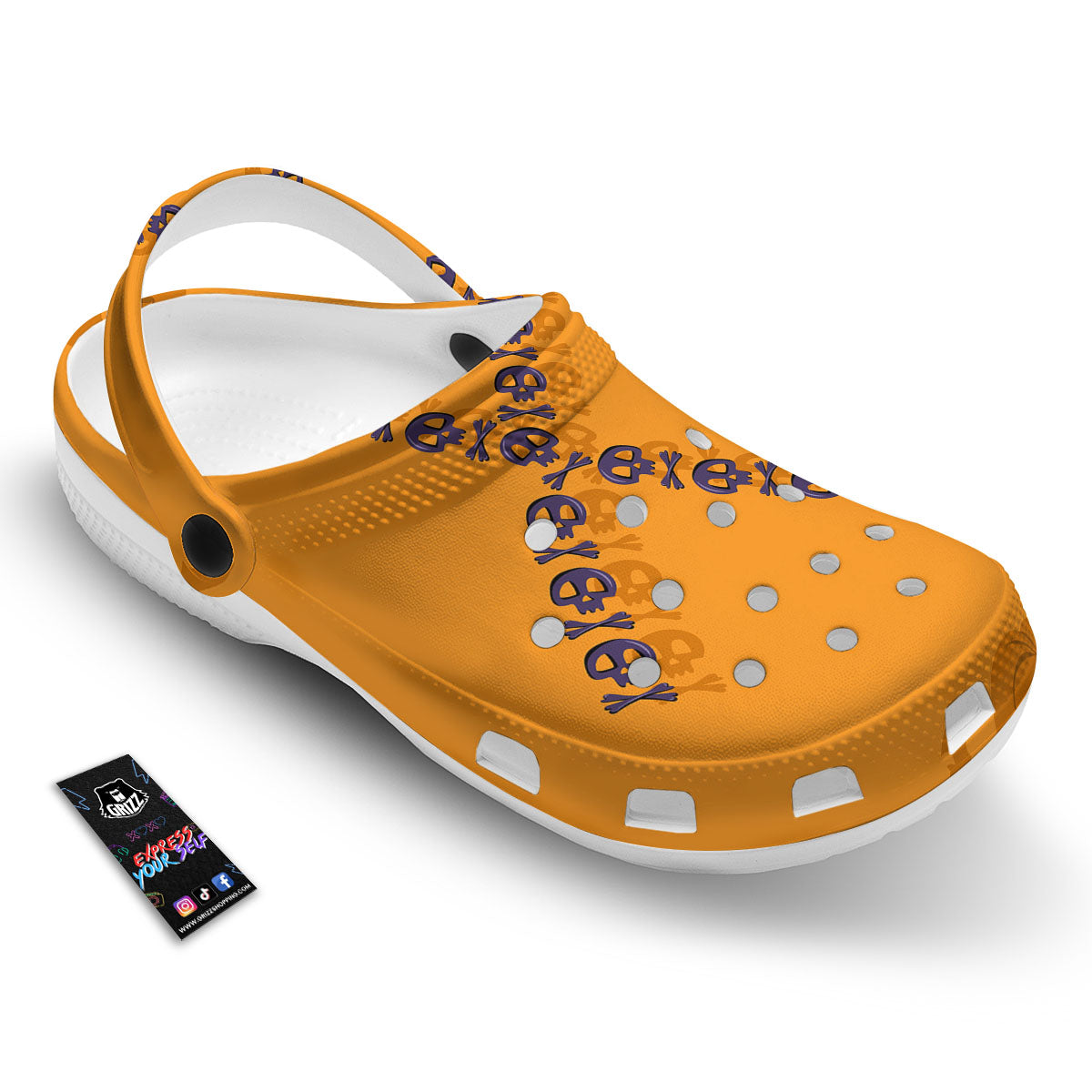 X Halloween Print Clog-grizzshop