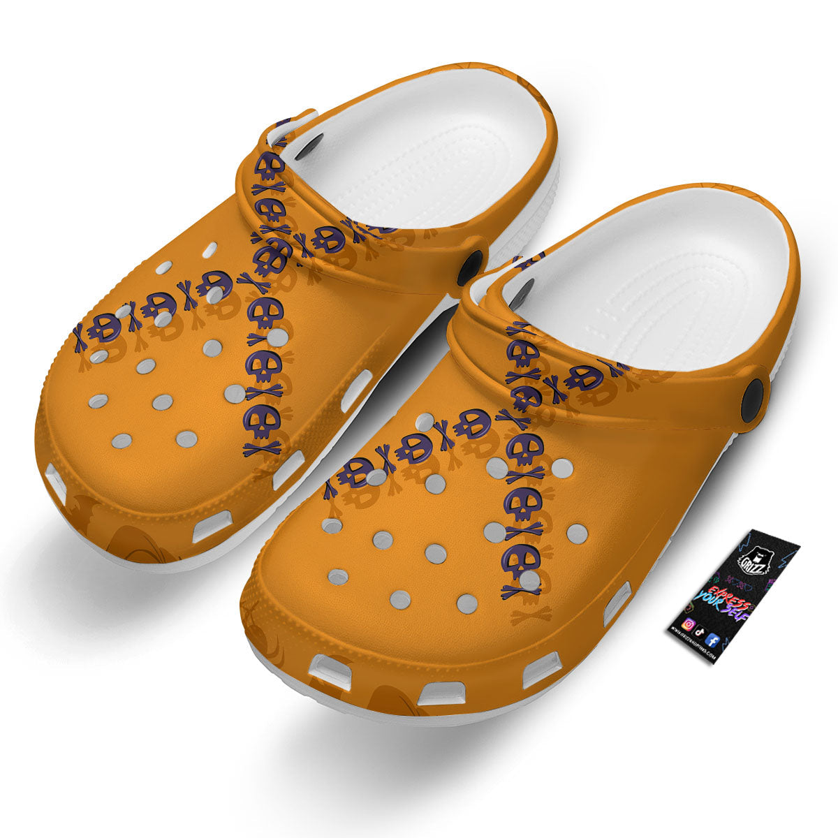 X Halloween Print Clog-grizzshop