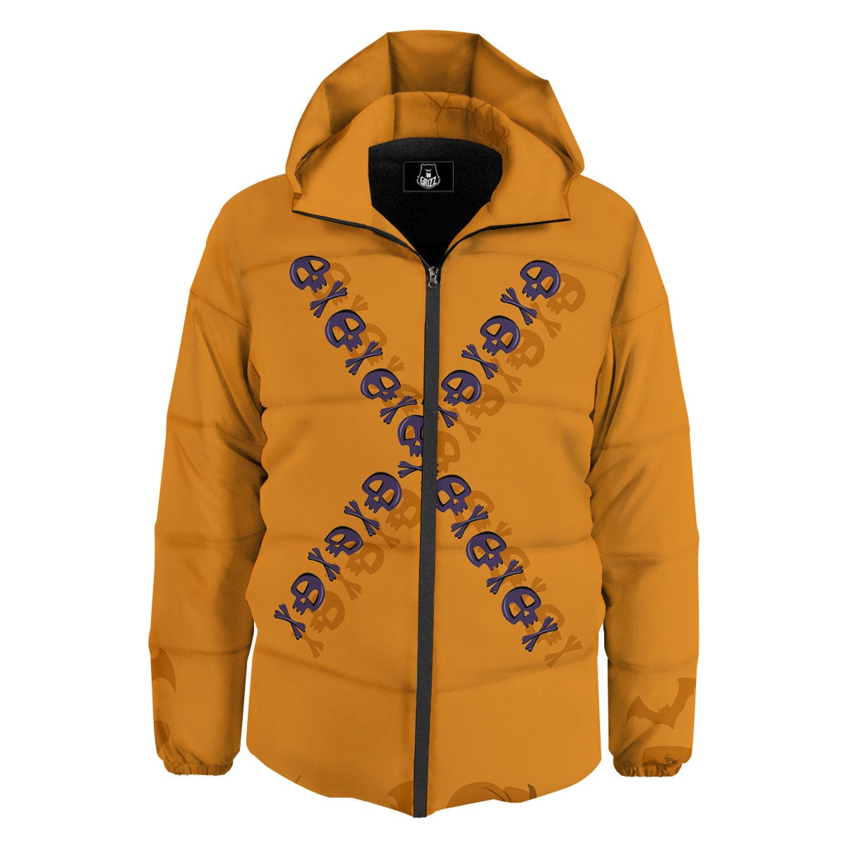 X Halloween Print Down Jacket-grizzshop