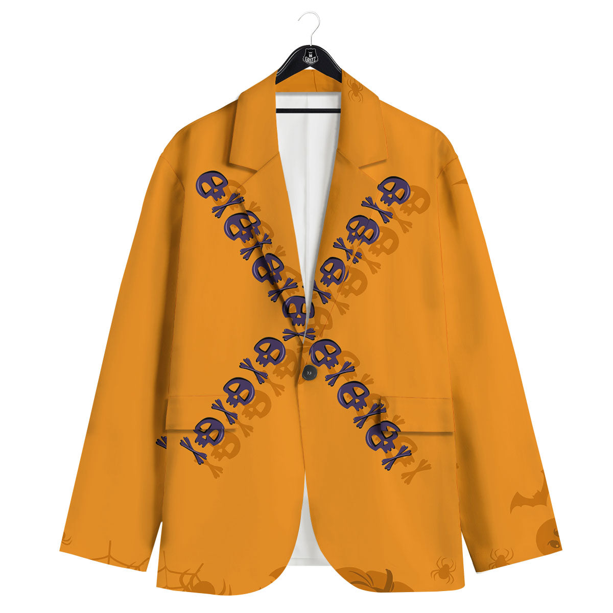 X Halloween Print Men's Sport Coat-grizzshop