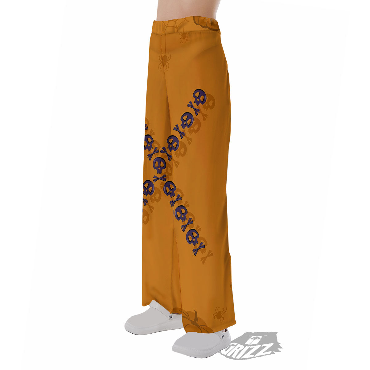 X Halloween Print Pajama Pants-grizzshop