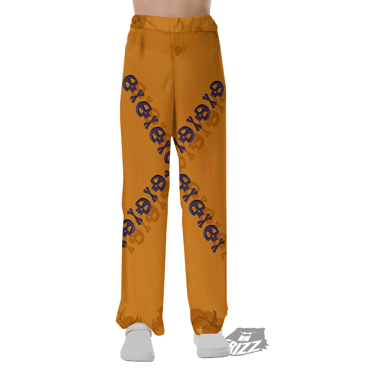 X Halloween Print Pajama Pants-grizzshop