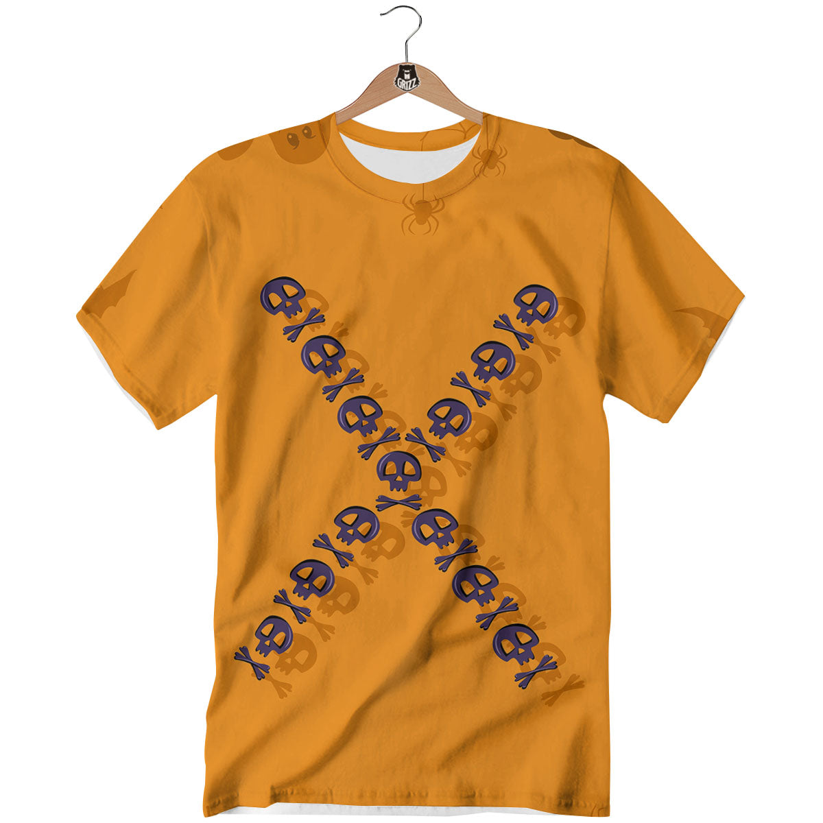 X Halloween Print T-Shirt-grizzshop