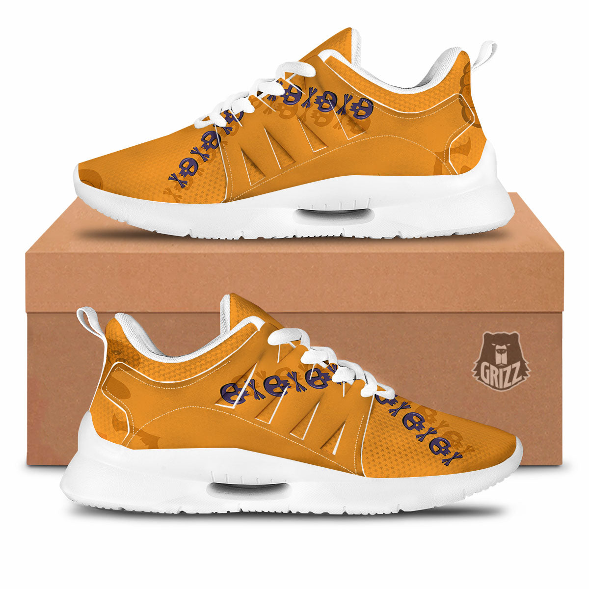 X Halloween Print Tennis Shoes-grizzshop