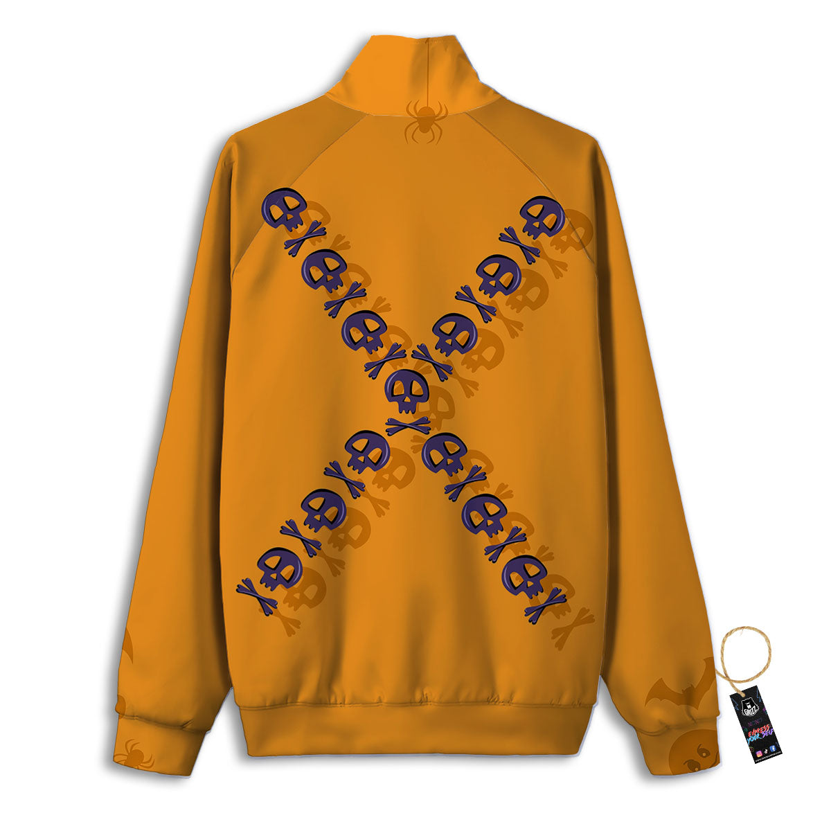 X Halloween Print Track Jacket-grizzshop